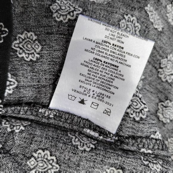 EXIST Juniors Ruched Split Hem Tie Back Jumpsuit Black | M - Picture 4 of 13